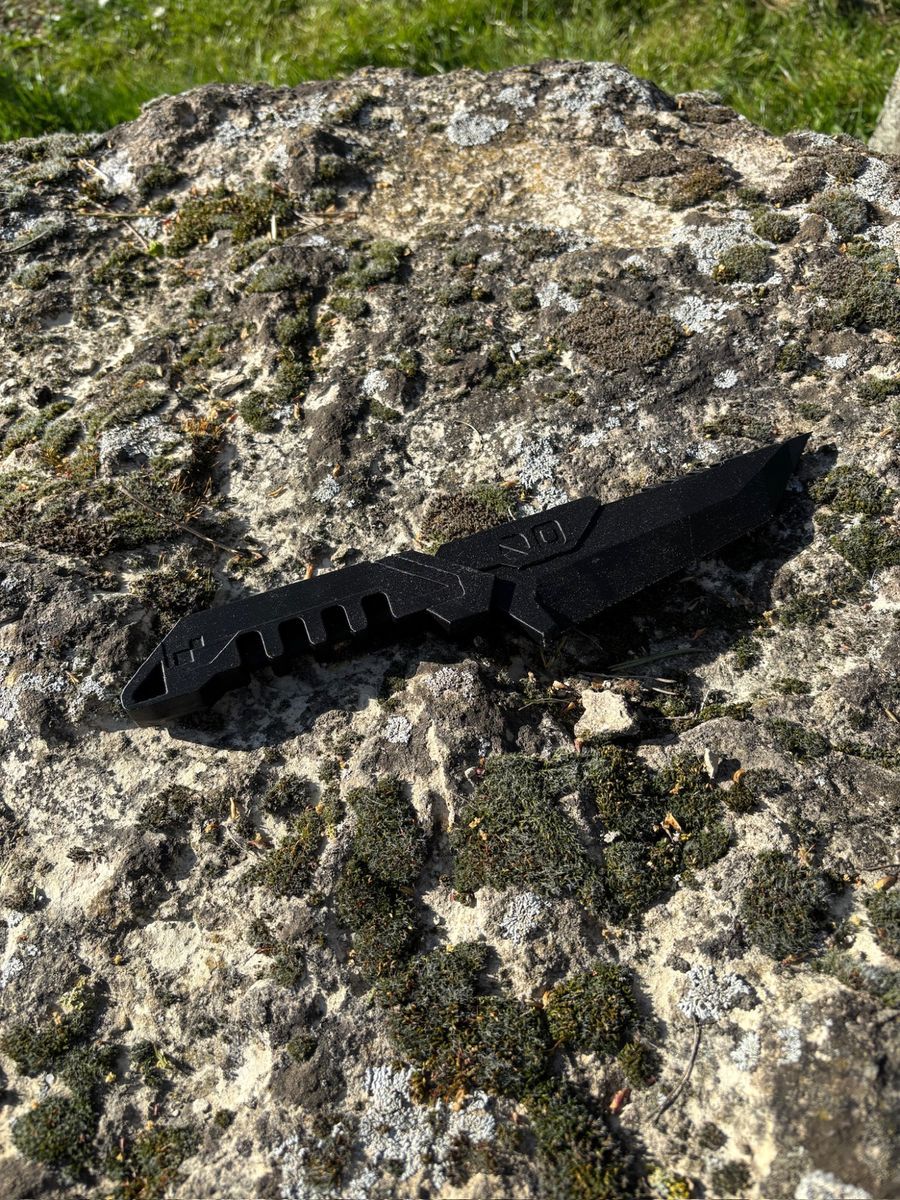 Dagger in hand for scale